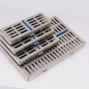 Dental Cassette Autoclave Sterilization Trays 5,7,10,20 Instruments Holding Box