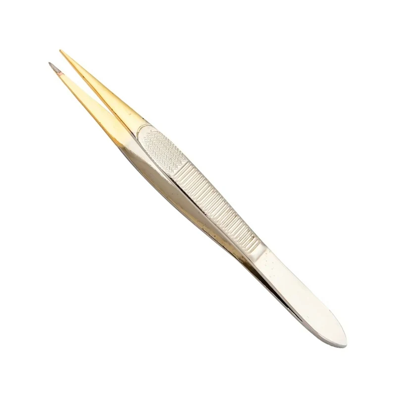 Ribbed-Grip Precision Tweezers