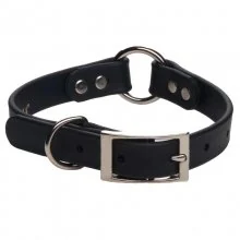 Leather Dog Collar Center Ring
